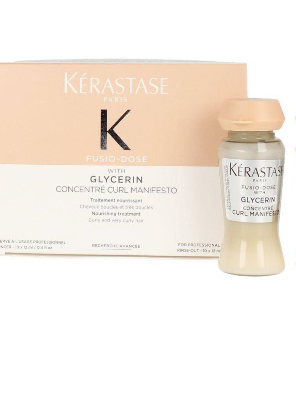 Kerastase Fusio-Dose Concentre Curl Manifesto With Glycerin 10 vials 0.4oz/12ml